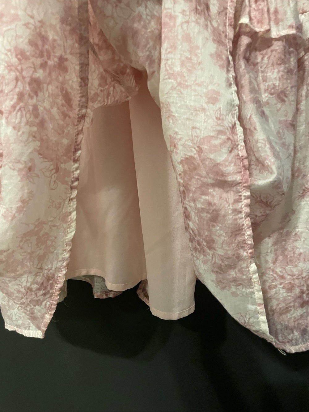 En Saison Pink Floral Smocked Midi Dress Cottagecore Romance XS - Picture 6 of 11
